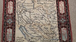 تصویر ایران روی فرشی که دختران صد سال پیش بافتند