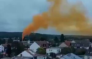 فیلم/ حادثه‌ در کارخانه‌ای در آلمان