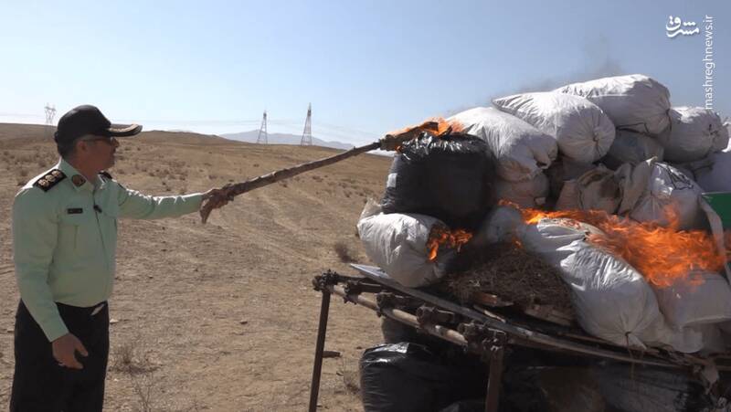 عکس / امحای بیش از یک و نیم تن مواد مخدر در زنجان 5