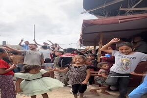 شادی کودکان غزه پس از آتش بس +فیلم شادی کودکان غزه پس از آتش بس+فیلم