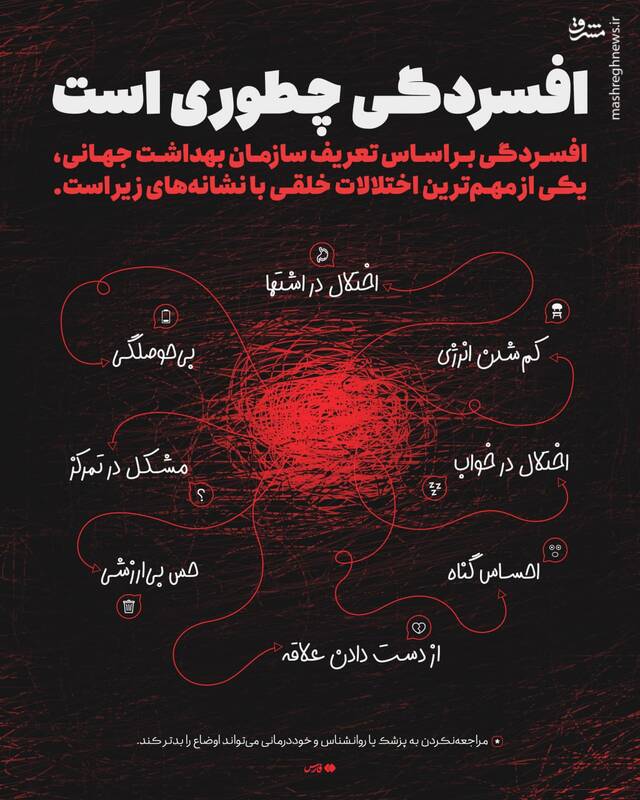 اینفوگرافیک / افسردگی چه شکلی است؟
