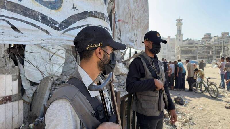 عکس/ استقرار پلیس حماس در غزه