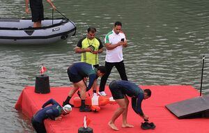 عکس/ اولین دوره مسابقات امداد و نجات دریایی