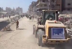 آغاز بازگشایی معابر و خیابان‌های شهر غزه