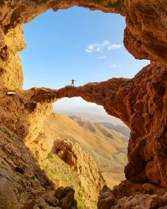 چشم انداز بی نظیر پل سنگی در خراسان جنوبی
