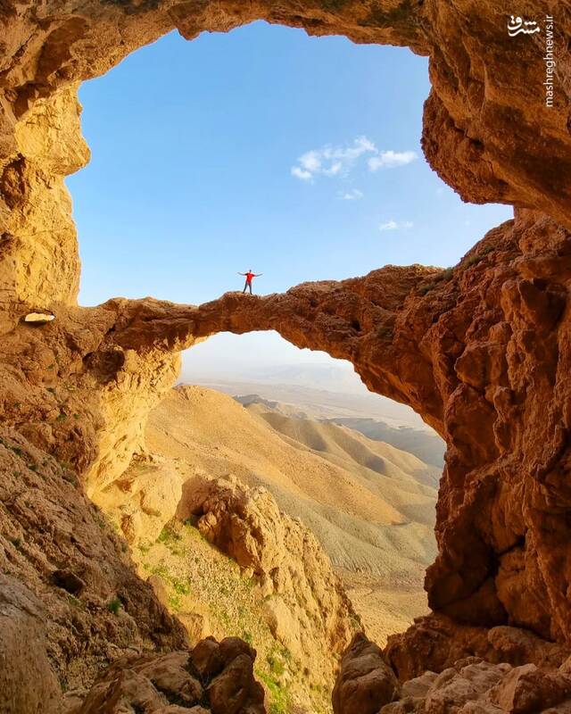 چشم انداز بی نظیر پل سنگی در خراسان جنوبی