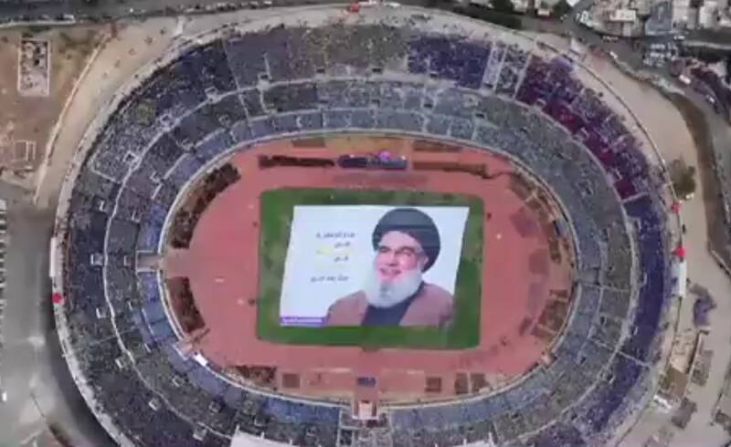  تجمع پرشور اهالی لبنان در حمایت از مقاومت