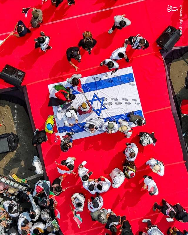 عکس/ تظاهرات گسترده مردم اندونزی در حمایت از فلسطین