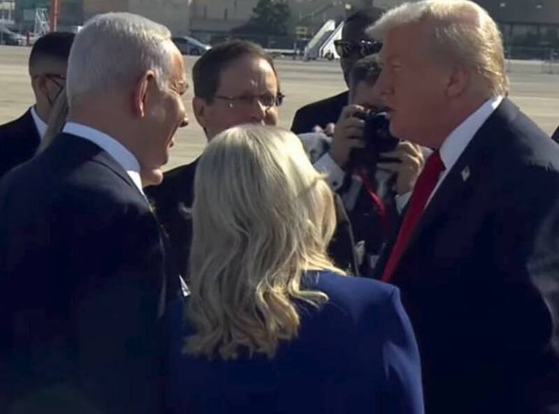 دونالد ترامپ وارد سرزمینهای اشغالی شد +فیلم