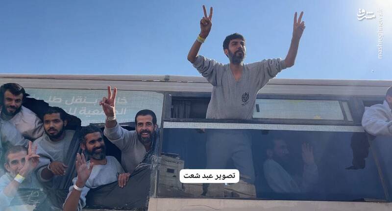 عکس/ استقبال فلسطینیها از اسرای آزاد شده در خانیونس