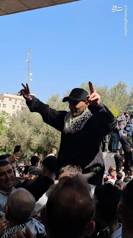 عکس/ استقبال فلسطینیها از اسرای آزاد شده در خانیونس