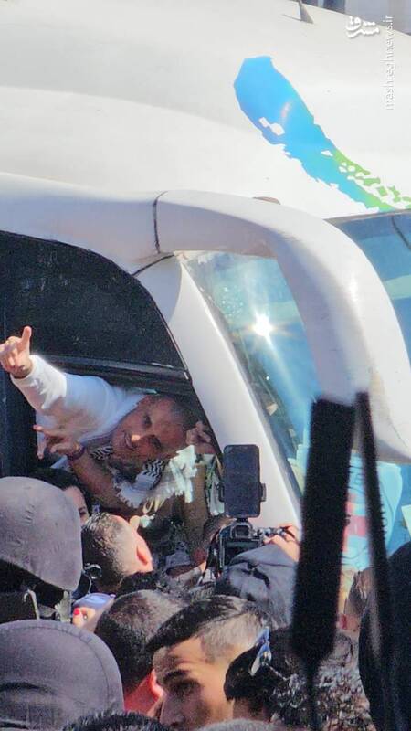 عکس/ استقبال فلسطینیها از اسرای آزاد شده در خانیونس