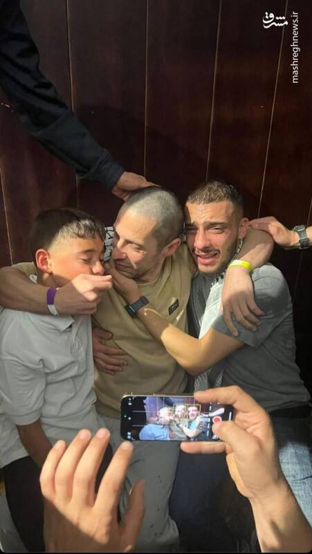 عکس/ استقبال فلسطینیها از اسرای آزاد شده در خانیونس