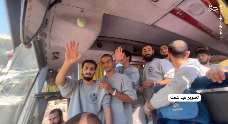 عکس/ استقبال فلسطینیها از اسرای آزاد شده در خانیونس