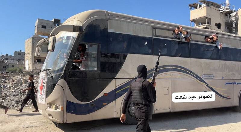 عکس/ استقبال فلسطینیها از اسرای آزاد شده در خانیونس