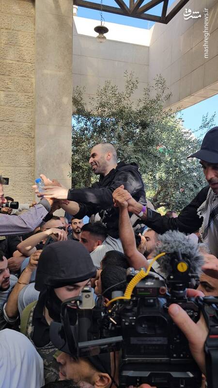 عکس/ استقبال فلسطینیها از اسرای آزاد شده در خانیونس