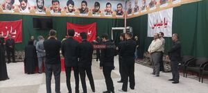 عکس / مراسم وداع با پیکر محمد کاسبی در معراج شهدا