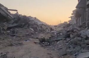 ویرانی‌های گسترده در محله ابواسکندر غزه