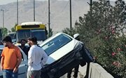 تصادف زنجیره‌ای در جاده قم-تهران