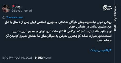 هل من مبارز ایران در مقیاس جهانی