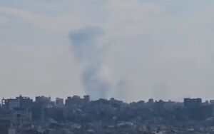 تصاویر اولیه از لحظه نقض آتش‌بس در رفح