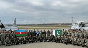 ورود جنگندههای پاکستان به باکو برای رزمایش+ فیلم پاکستان