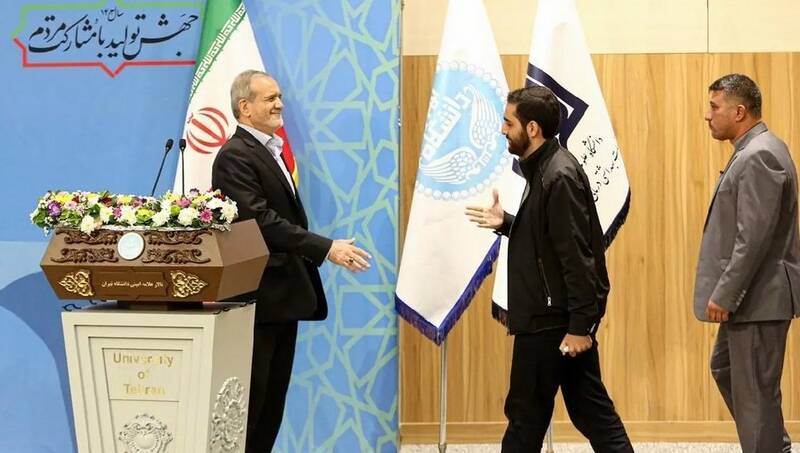حضور نخستین بار یک رئیس‌جمهور در تربیت‌مدرس / گزارشی از حضور پزشکیان در دانشگاه 3