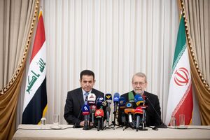 عکس / نشست خبری مشترک لاریجانی با مشاور امنیت ملی عراق