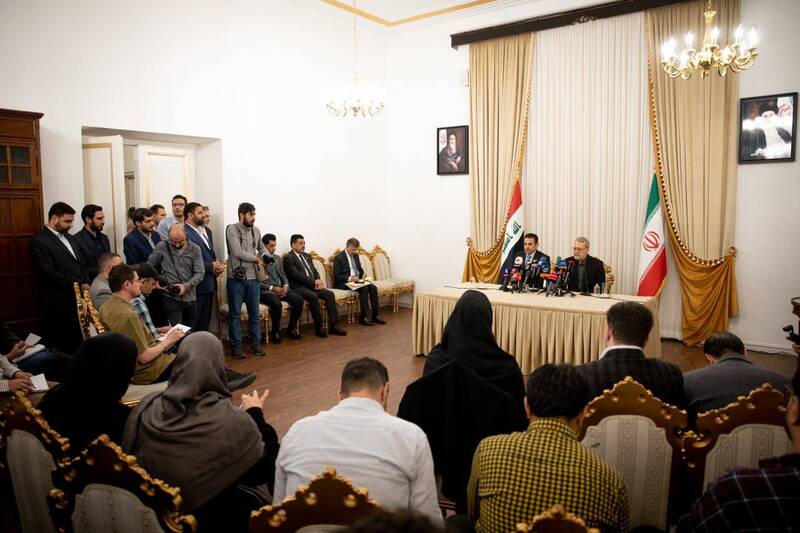 عکس / نشست خبری مشترک لاریجانی با مشاور امنیت ملی عراق 12