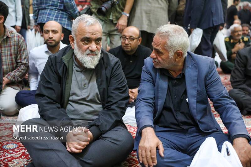 عکس/ حضور شخصیتها در مجلس ترحیم سردار «علیرضا افشار»