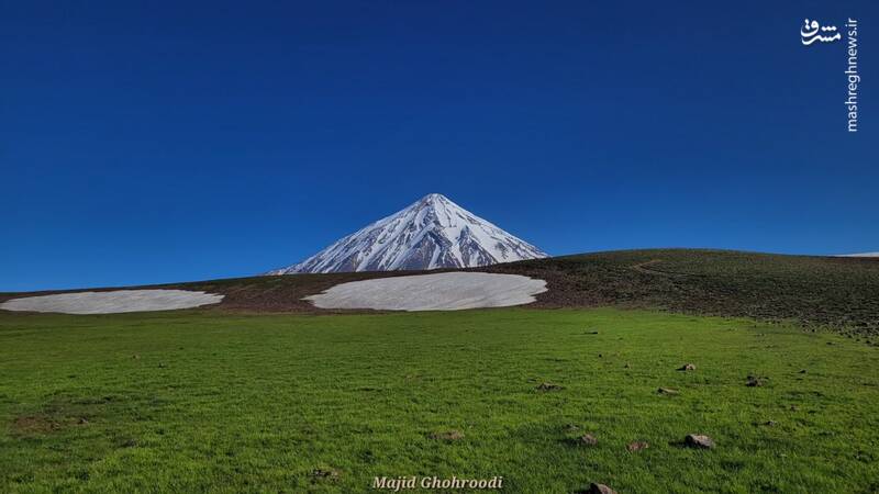 تصویری تماشایی از قله دماوند