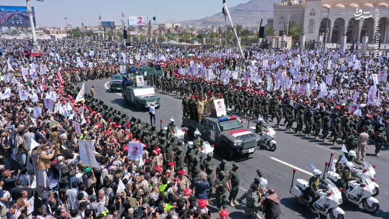 تصاویری از تشییع پیکر سرلشکر شهید الغماری در یمن