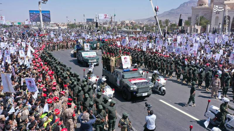 تصاویری از تشییع پیکر سرلشکر شهید الغماری در یمن