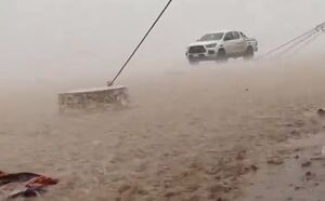 فیلم/ بارش شدید باران در عمان