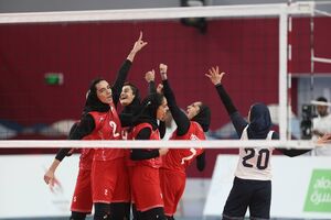 برد مقتدرانه دختران والیبال مقابل اندونزی