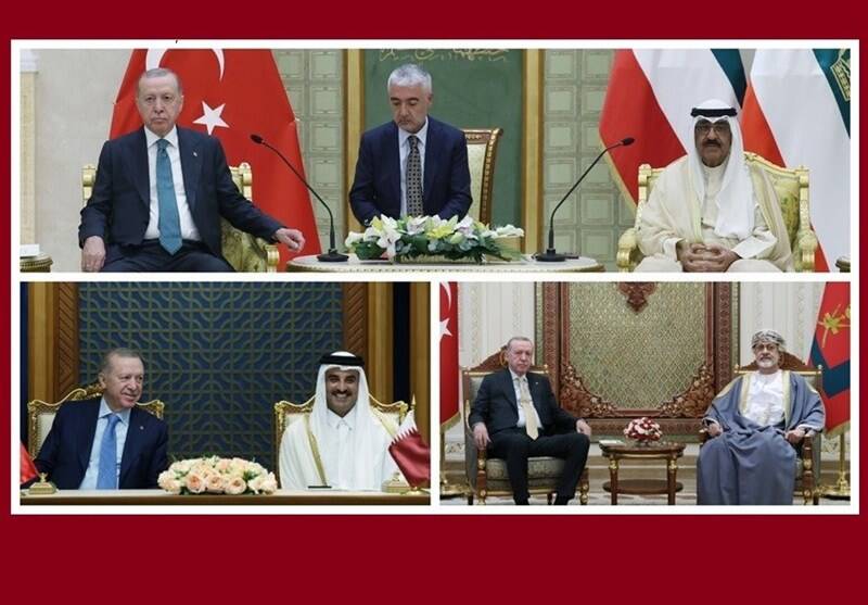 نگاهی به نتایج سفر اردوغان به کویت، قطر و عمان