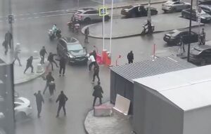 فیلم/ نزاع دسته جمعی در یکی از خیابانهای مسکو