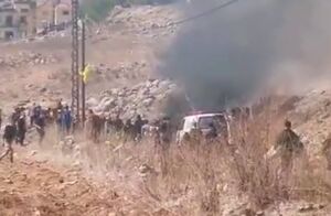 فیلم/ حمله پهپادی اسرائیل به یک خودرو در لبنان