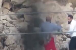 حمله وحشیانه شهرک نشین صهیونیست به کشاورز فلسطینی در غرب بیت لحم+فیلم