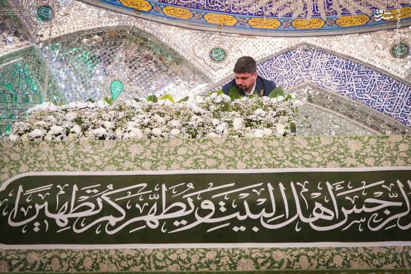 عکس / گلآرایی ضریح امیرالمومنین برای ولادت عقیله بنی هاشم 6