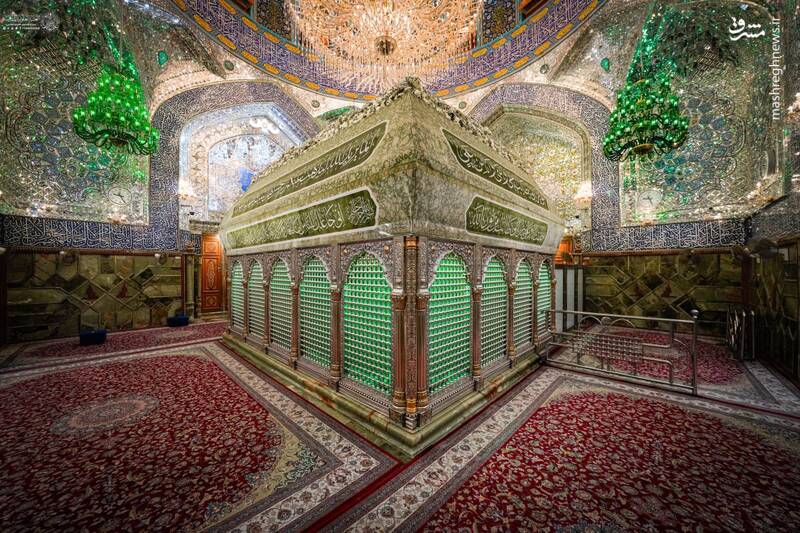 عکس / گلآرایی ضریح امیرالمومنین برای ولادت عقیله بنی هاشم 8