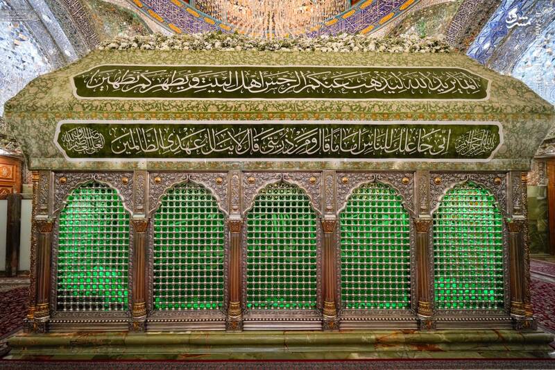 عکس / گلآرایی ضریح امیرالمومنین برای ولادت عقیله بنی هاشم 9