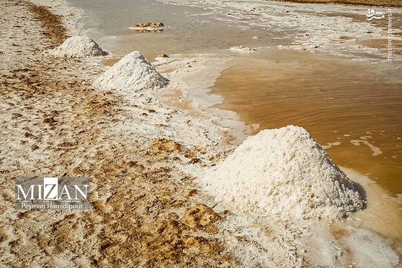 عکس / برداشت سنتی نمک در خراسان شمالی 23