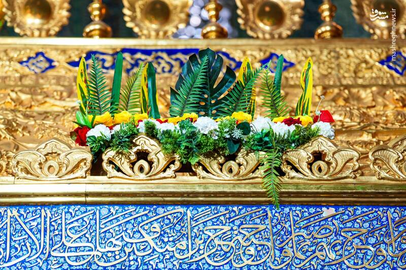 عکس / گلآرایی ضریح حرمین سامرا در سالروز ولادت زینب کبری (س) 12