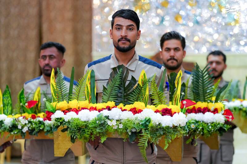 عکس / گلآرایی ضریح حرمین سامرا در سالروز ولادت زینب کبری (س) 3