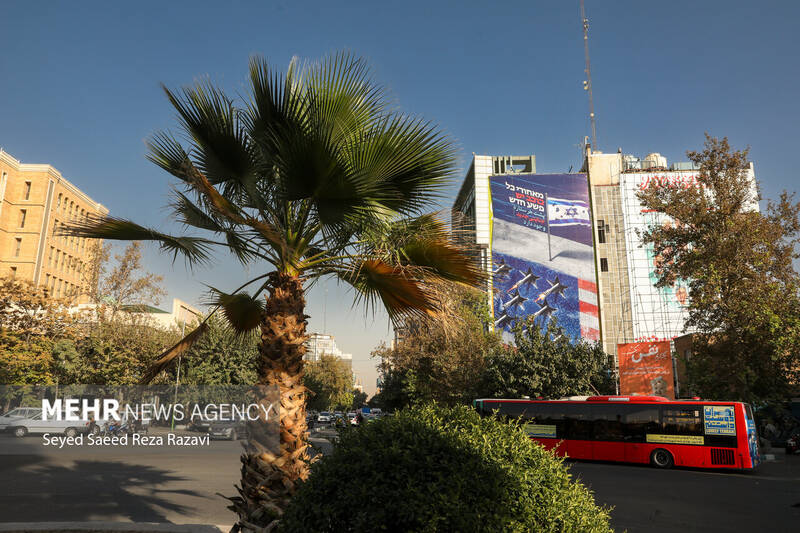 رونمایی از طرح جدید دیوار نگاره میدان فلسطین