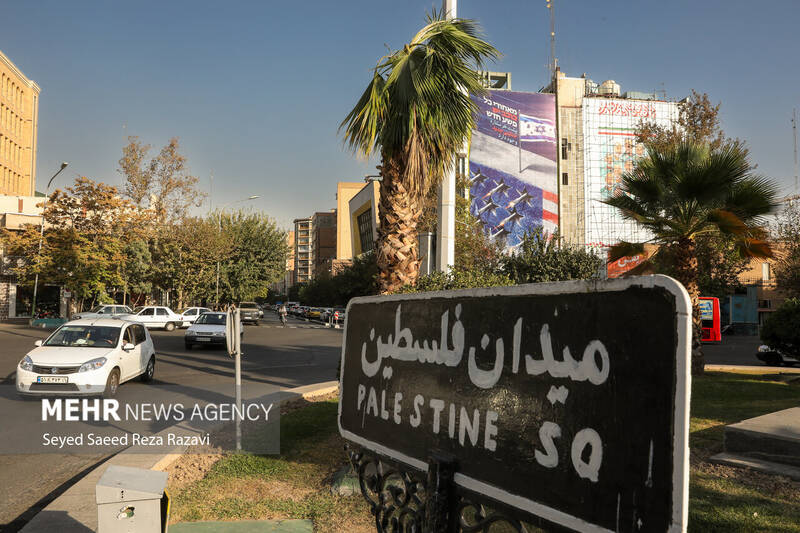 رونمایی از طرح جدید دیوار نگاره میدان فلسطین