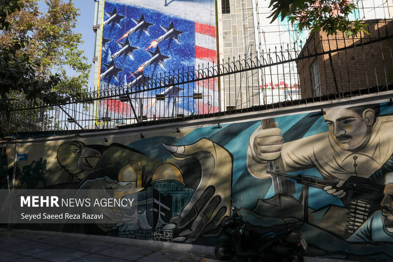 رونمایی از طرح جدید دیوار نگاره میدان فلسطین