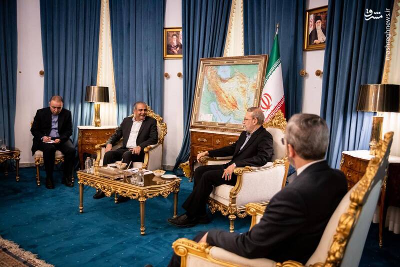 عکس / دیدار وزیر کشور پاکستان با لاریجانی 8