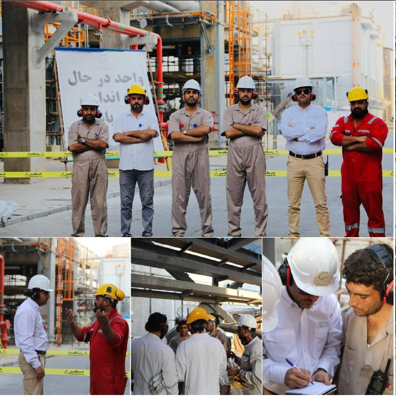 بخار فشار بالا وارد مجتمع پتروشیمی صدف خلیج‌فارس شد